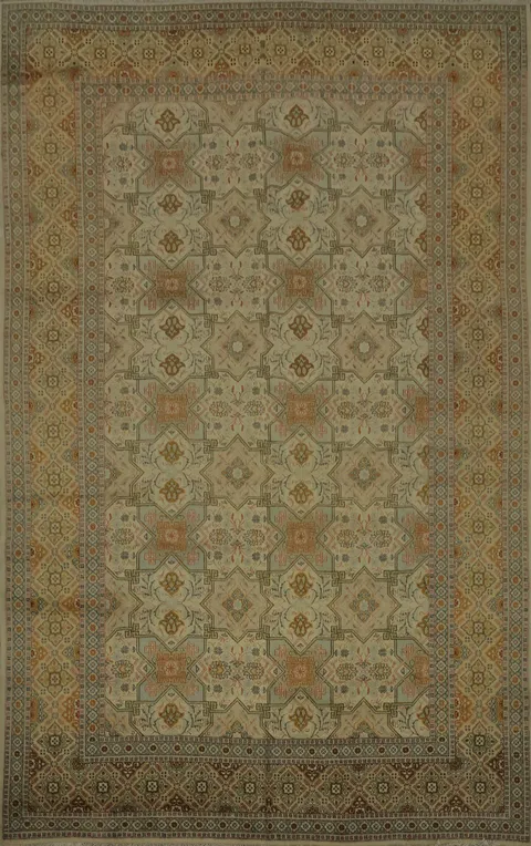 Timeless Elegance Yazd Persian Area Rug 8x11 in Warm Tones