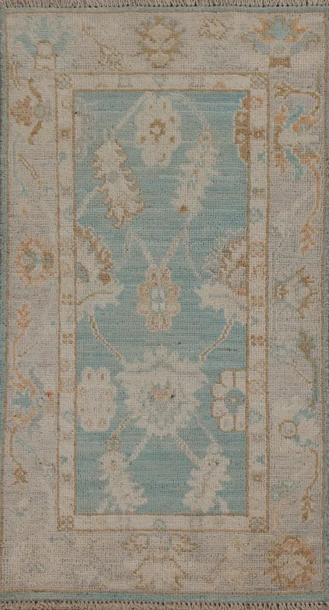Vegetable Dye Oushak Oriental Area Rug 2x4