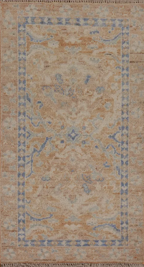Oushak Vegetable Dye Oriental Area Rug 2x4