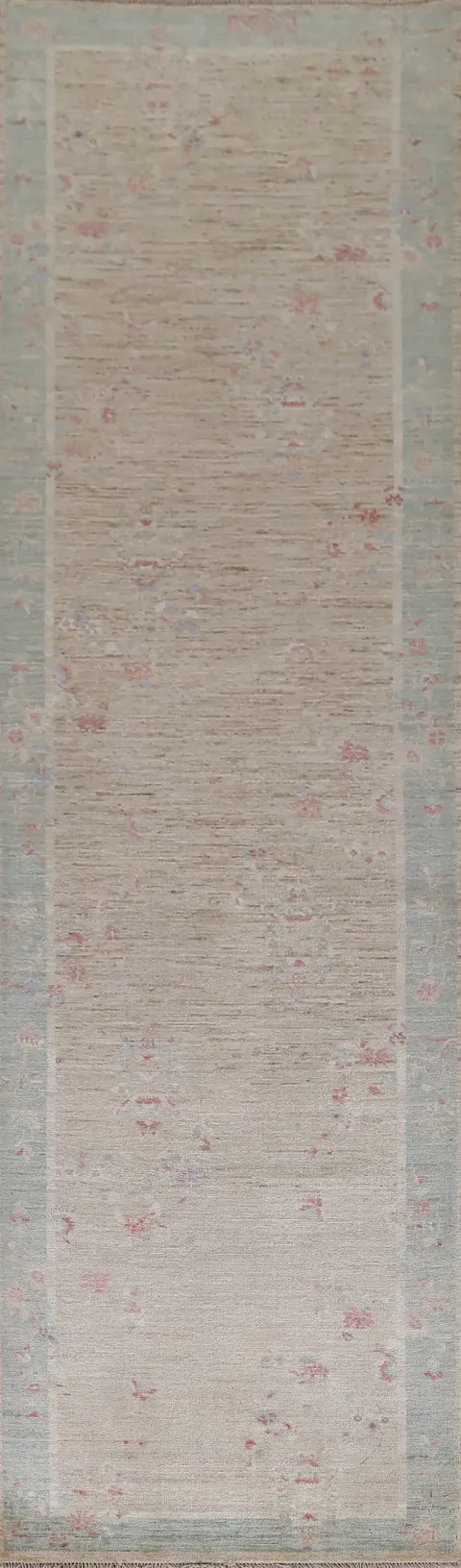 Vegetable Dye Art Deco Oriental Runner Rug 3x12