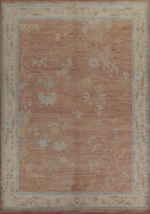 Vegetable Dye Oushak Oriental Area Rug 9x12