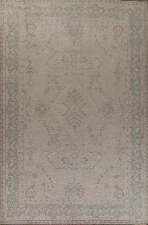 Vegetable Dye Oushak Oriental Area Rug 10x14