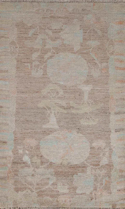 Vegetable Dye Oushak Oriental Area Rug 3x4
