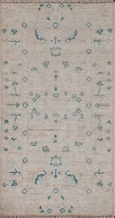 Muted Oushak Turkish Rug 2x4