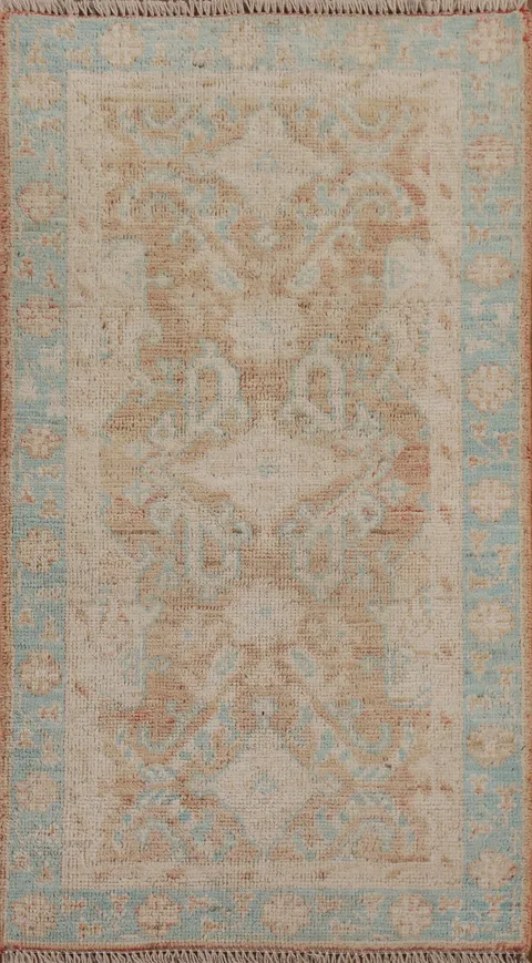 Muted Oushak Turkish Rug 2x4