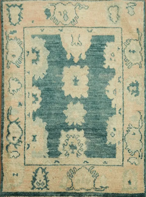 Geometric Oushak Oriental Rug 2x3