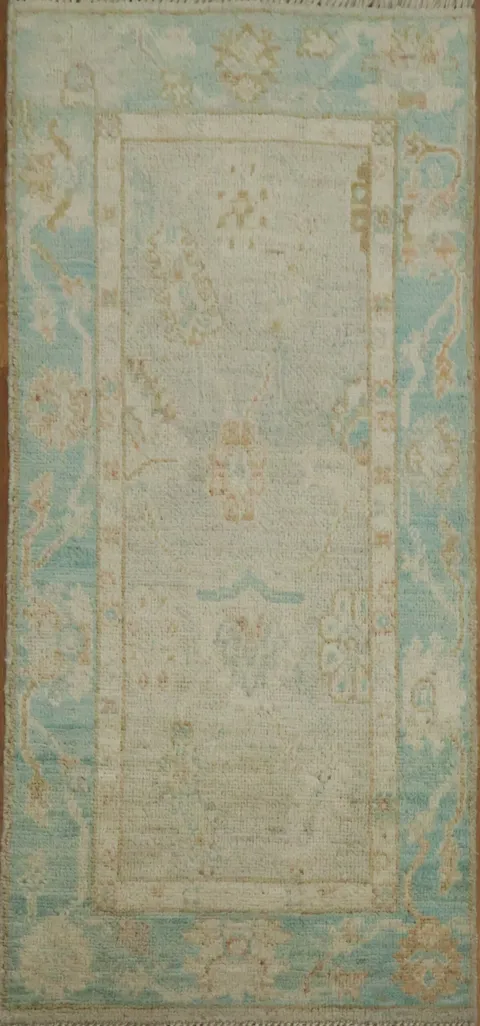 Handmade Wool Oushak Oriental Rug 2x4