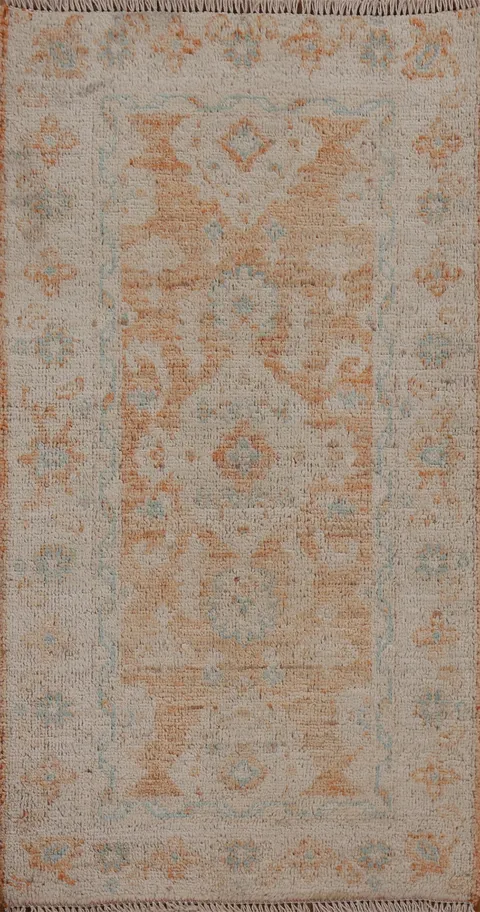 Muted Oushak Oriental Rug 2x4