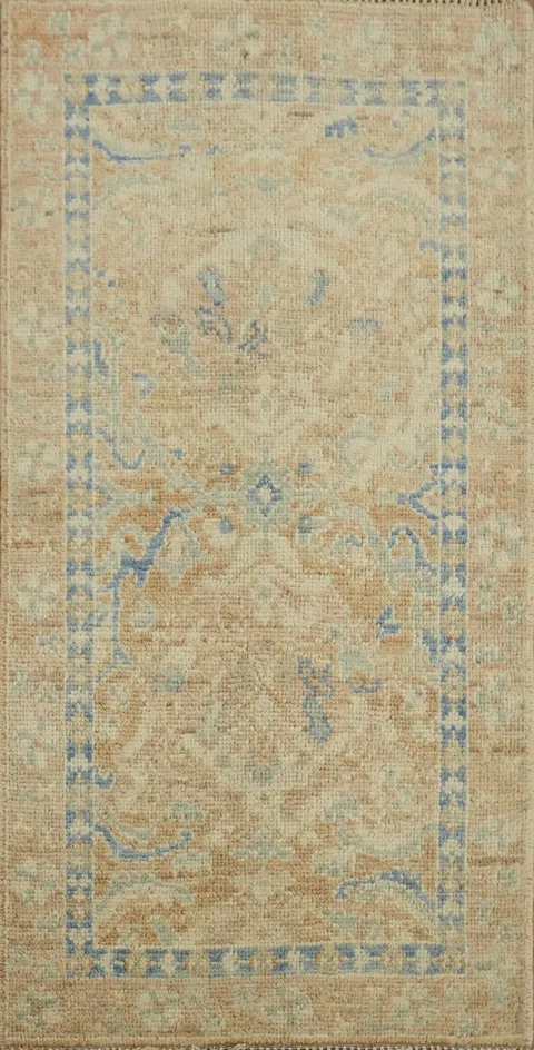 Muted Oushak Oriental Rug 2x4