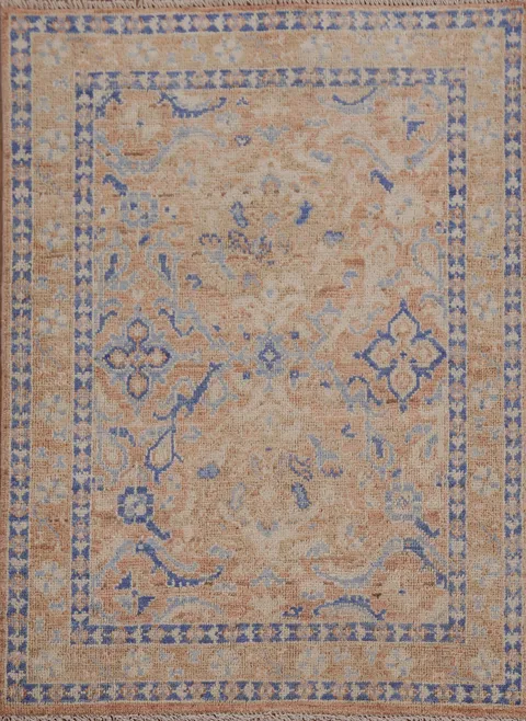 Handmade Oushak Turkish Area Rug 3x4