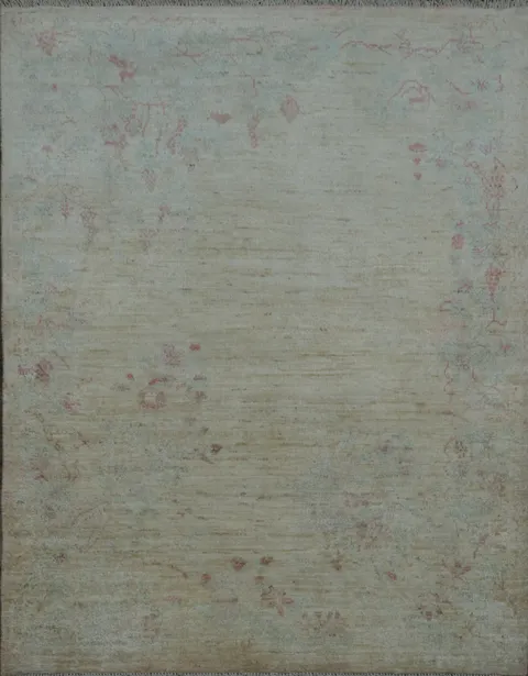 Vegetable Dye Oushak Oriental Area Rug 4x5