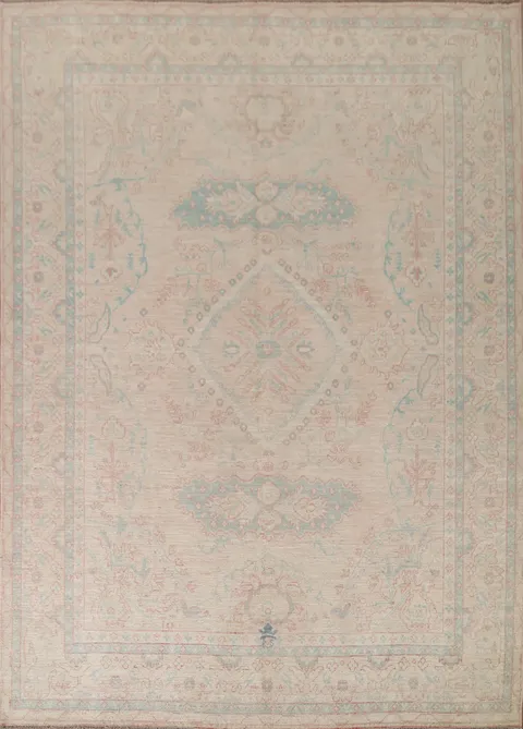 Vegetable Dye Oushak Turkish Area Rug 8x10