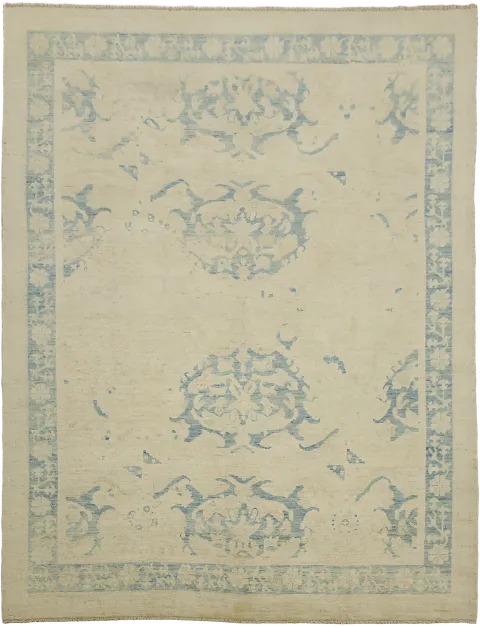 Vegetable Dye Oushak Oriental Area Rug 9x12