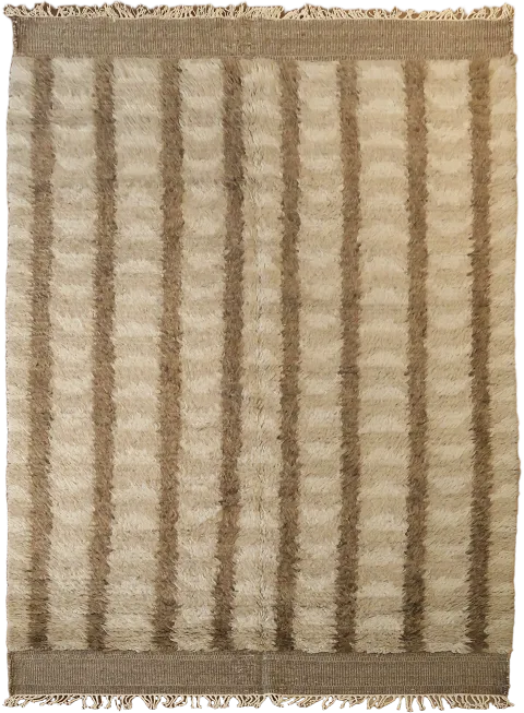Wool Moroccan Oriental Area Rug 5x7