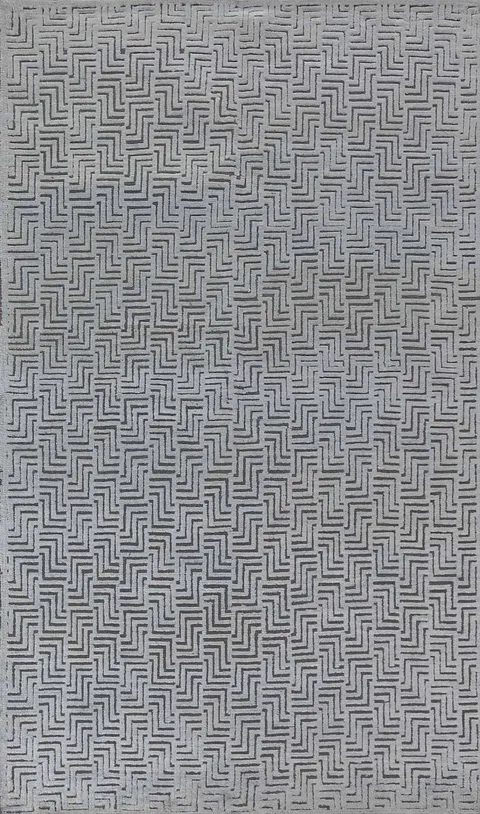 All-Over Wool Moroccan Oriental Area Rug 5x8