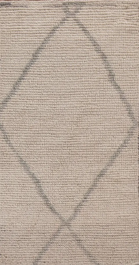 Handmade Moroccan Oriental Area Rug 3x6