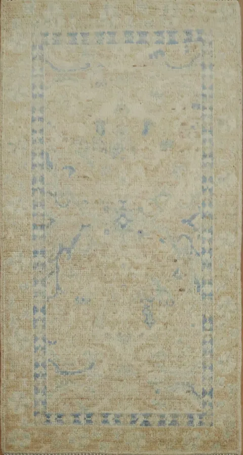 Vegetable Dye Oushak Turkish Rug 2x4