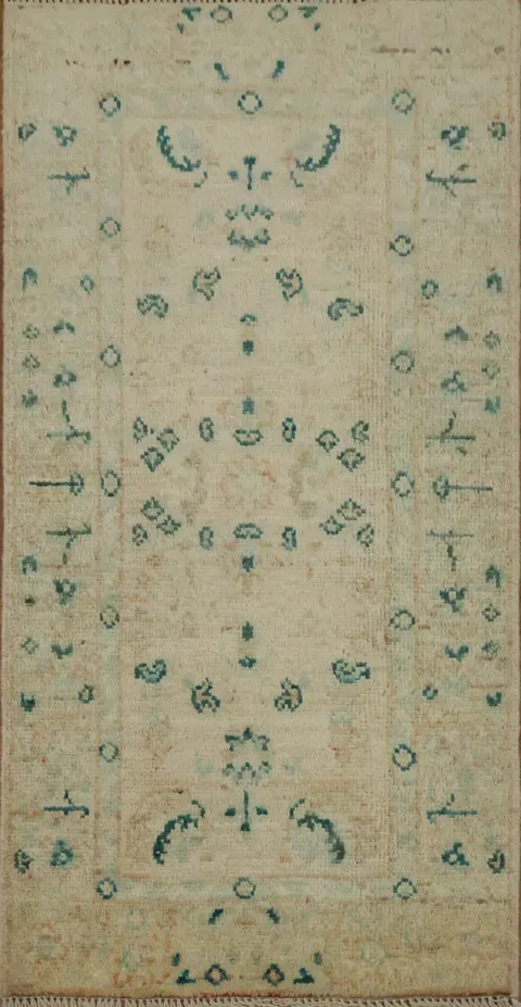 Vegetable Dye Oushak Turkish Rug 2x4