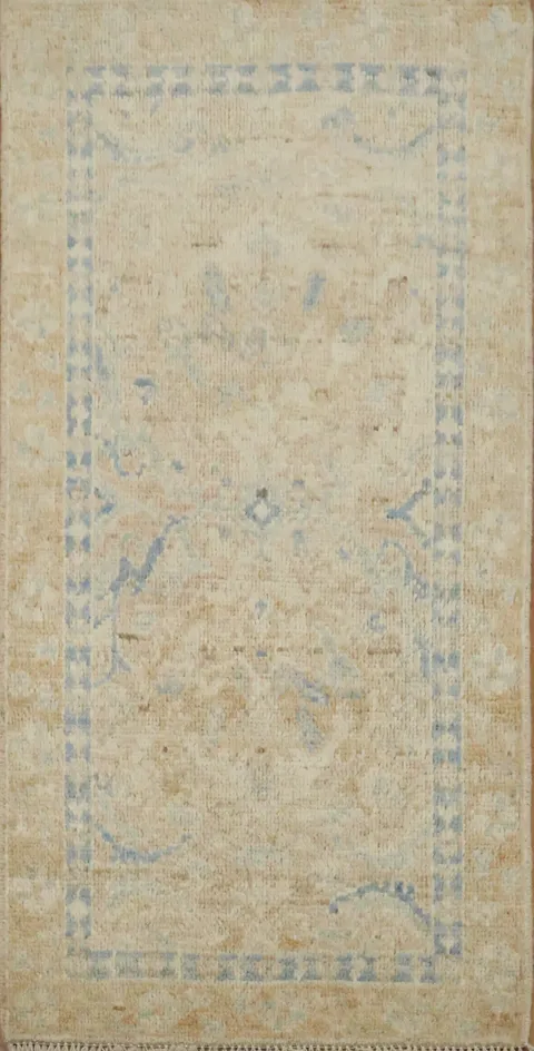 Vegetable Dye Oushak Turkish Rug 2x4
