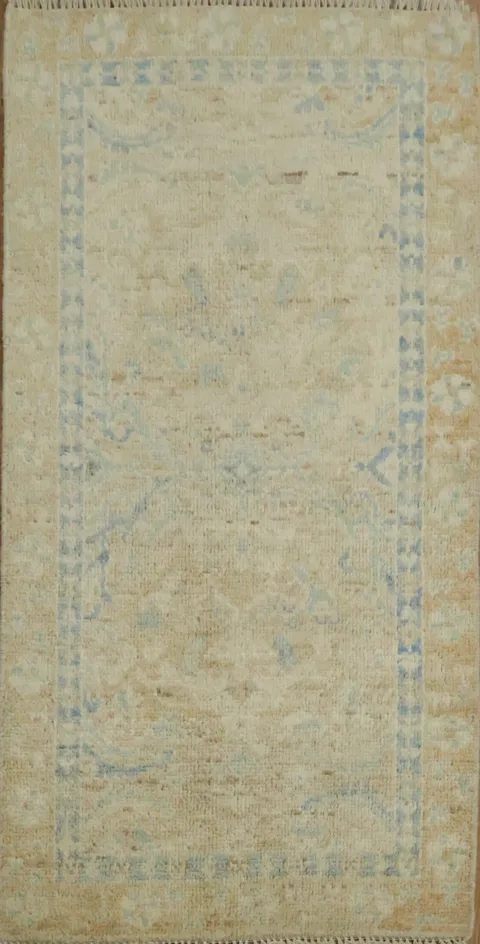 Vegetable Dye Oushak Turkish Rug 2x4