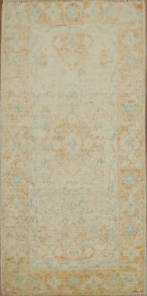 Vegetable Dye Oushak Turkish Rug 2x4