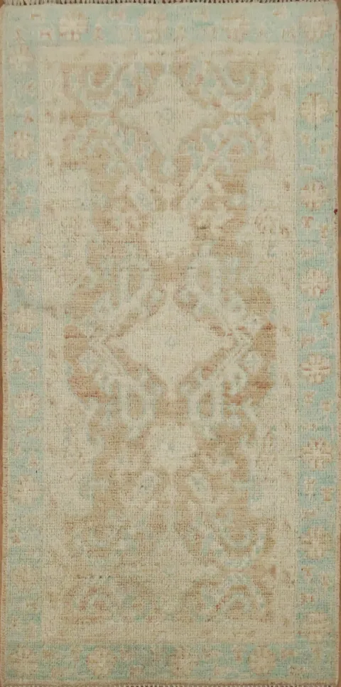 Vegetable Dye Oushak Turkish Rug 2x4
