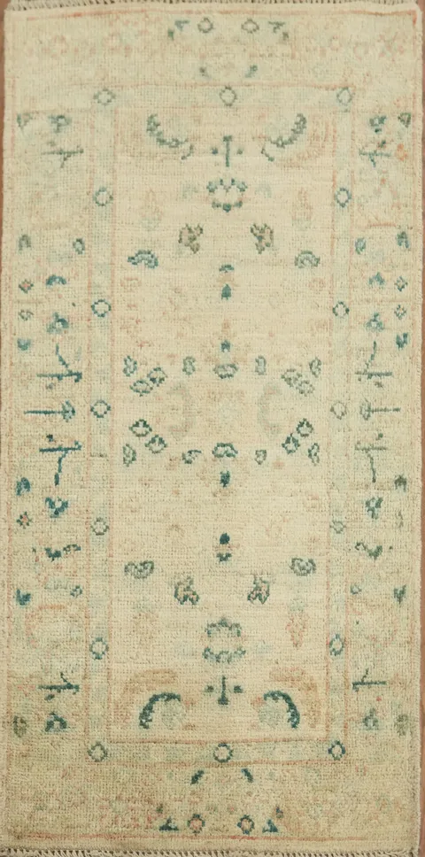 Vegetable Dye Oushak Turkish Rug 2x4