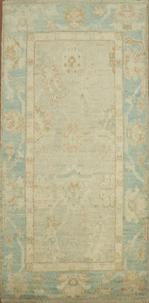 Vegetable Dye Oushak Turkish Rug 2x4
