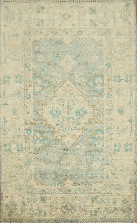 Vegetable Dye Oushak Turkish  Rug 2x3