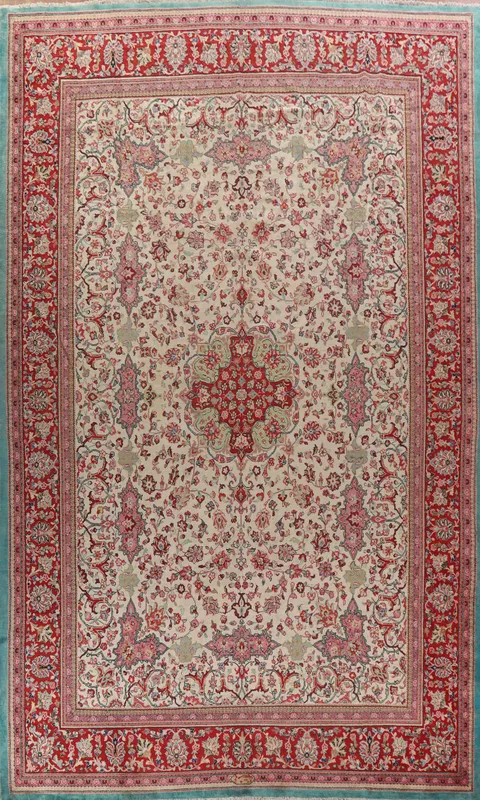 Antique Vegetable Dye Large Sultanabad Persian Rug 12x17
