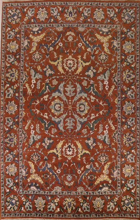 Handmade Heriz Serapi Large Rug 10x14