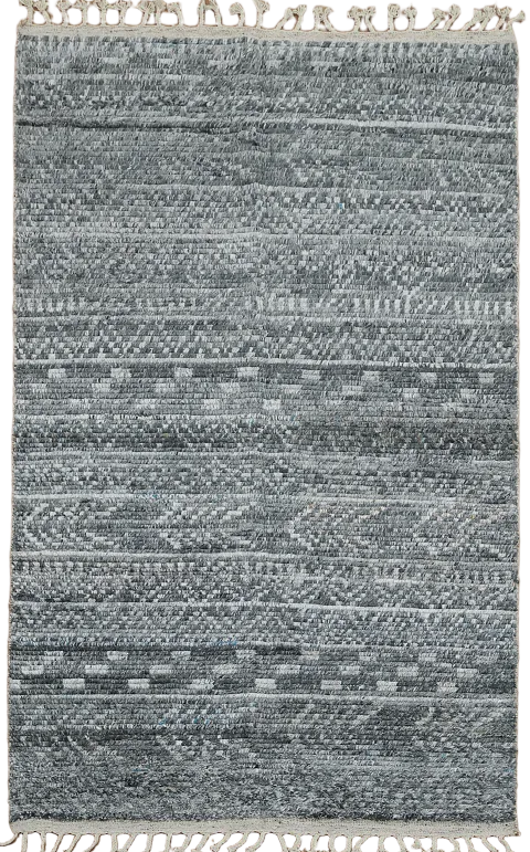 Elegant Gray Artistic Pattern Rug for Contemporary Decor 5x8 ft