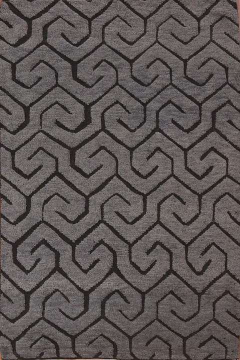 Trellis Moroccan Wool Area Rug 5x8