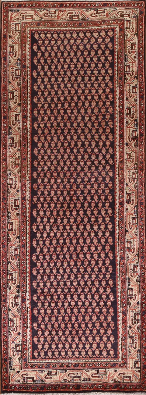 Vintage Mahal Persian Runner Rug 3x10