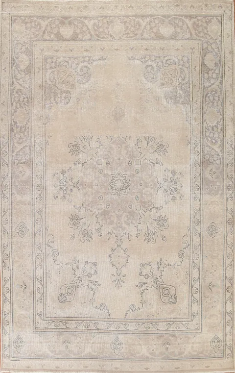 Distressed Tabriz Persian Area Rug 8x11