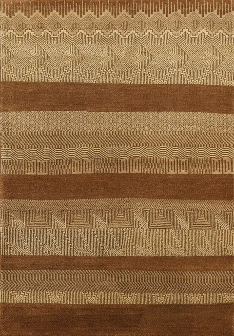 Geometric Gabbeh Kashkoli Wool Area Rug 4x6
