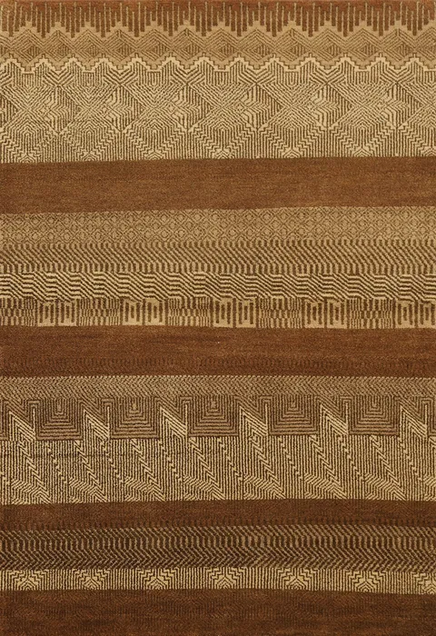 Brown Gabbeh Kashkoli Area Rug 4x6