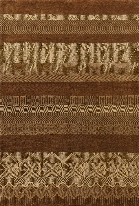 Wool Gabbeh Kashkoli Area Rug 4x6