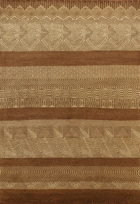 Handmade Gabbeh Kashkoli Area Rug 4x6