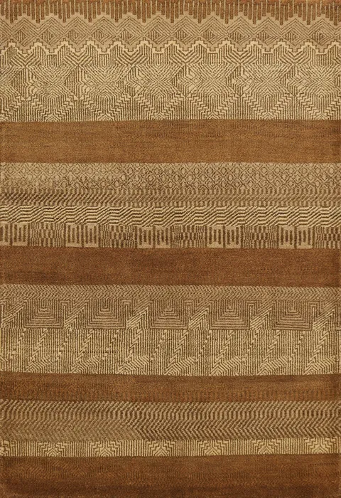 Striped Gabbeh Kashkoli Area Rug 4x6