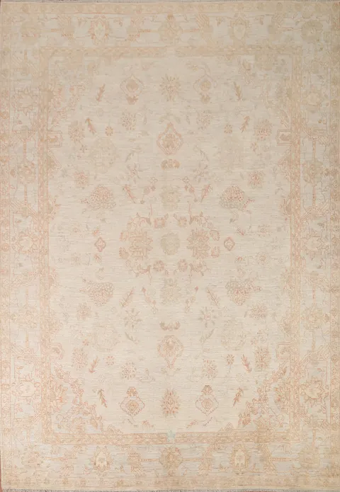 Vegetable Dye Oushak Turkish Area Rug 8x10