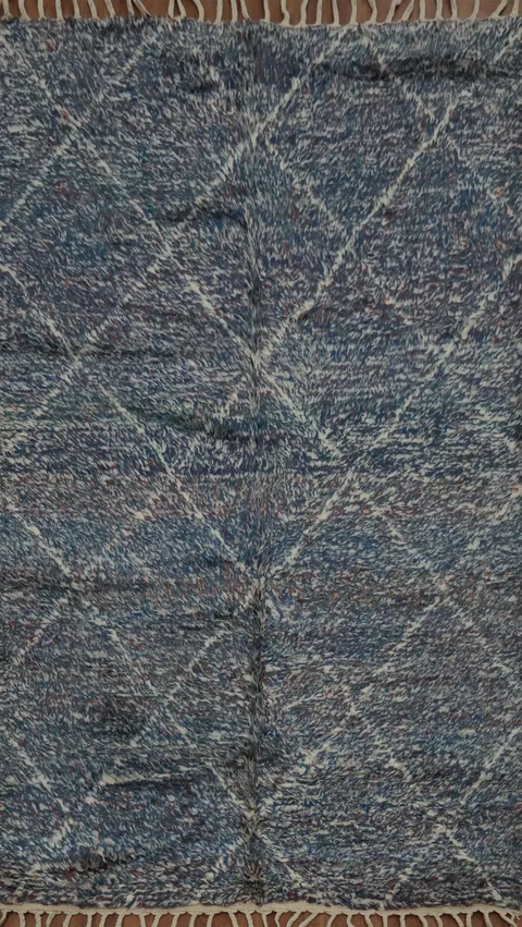 Trellis Moroccan Shaggy Area Rug 5x8