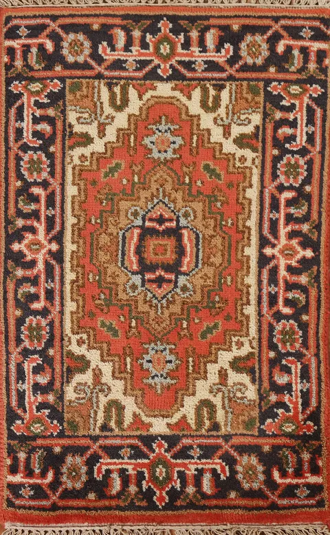 Geometric Heriz Serapi Oriental Rug 2x3
