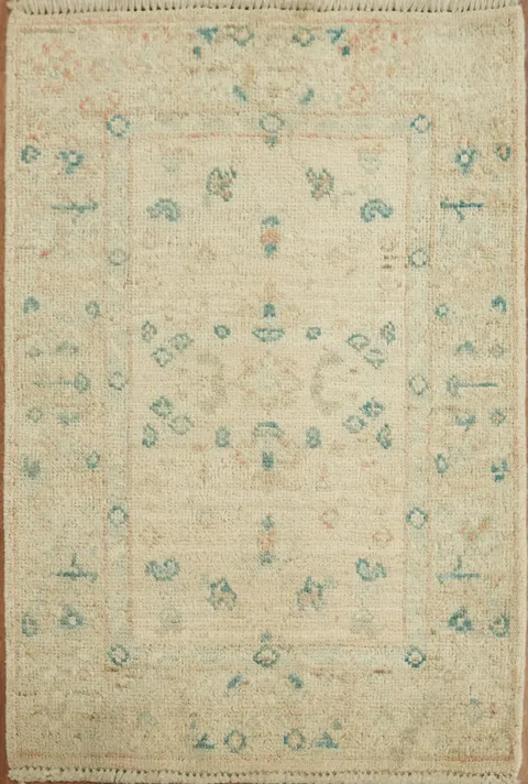 Handmade Oushak Turkish Wool Rug 2x3
