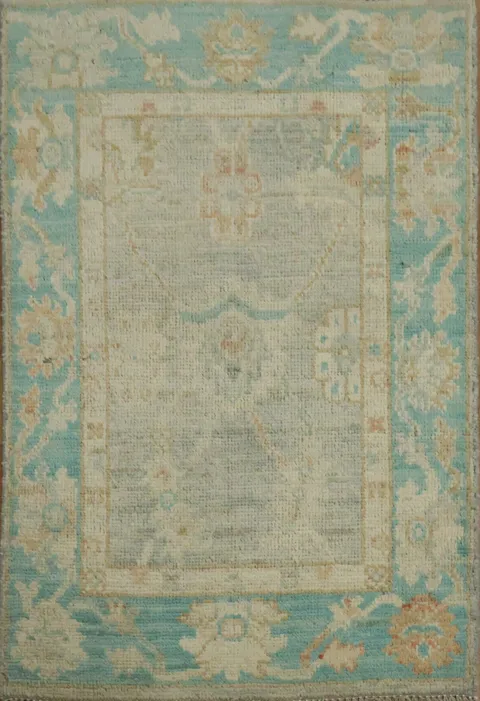 Handmade Oushak Turkish Rug 2x3