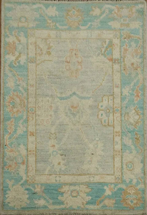 Handmade Oushak Oriental Wool Rug 2x3