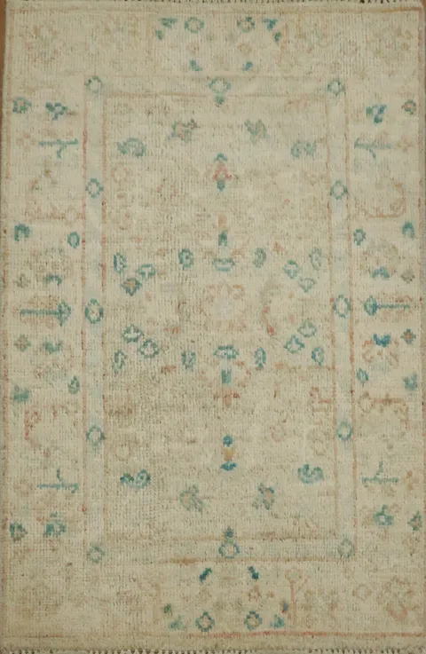 Handmade Oushak Turkish Area Rug 2x3