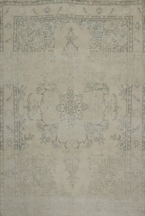 Distressed Tabriz Persian Area Rug 10x13