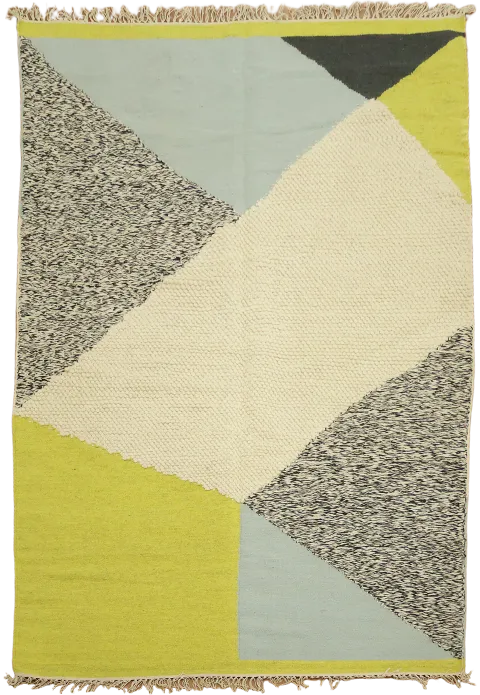 Hand-Woven Durrie Kilim Area Rug 5x8