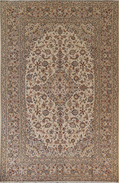 Traditional Kashan Persian Area Rug 6x10
